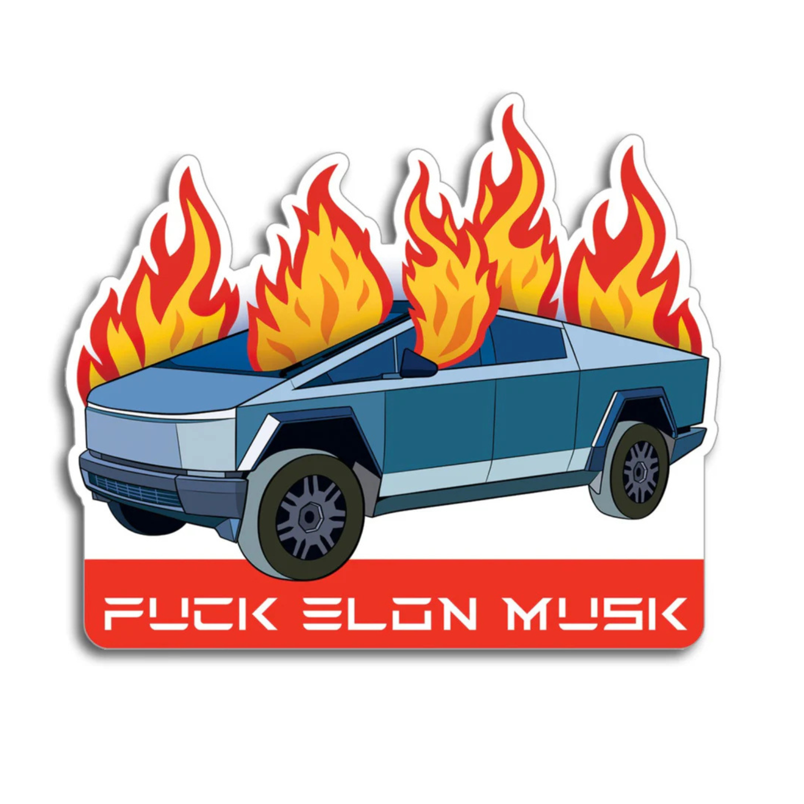 'F*ck Elon Musk' Die Cut Sticker